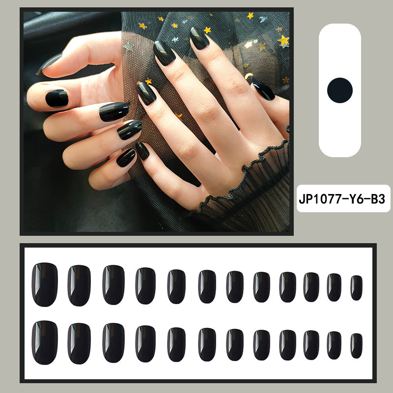 Color puro pequeña Hada rápida parche de uñas de desgaste extraíble producto terminado fábrica directa gel jalea esmalte de uñas