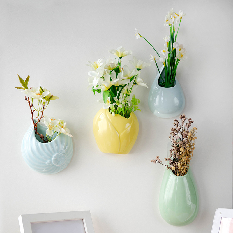 Wall-Mounted Vase, No-Drill Hanging Flower Pot, Green Plants for Living Room Decoration, Hydroponic Container, Green Plants Wall-Mounted Vase, No-Drill Hanging Flower Pot, Green Plants for Living Room Decoration, Hydroponic Container, Green Plants