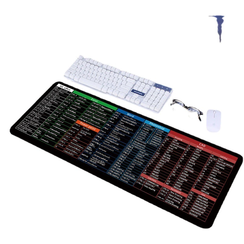 Вьетнам Таиланд США Тайвань китайская версия PSD Excel функция общее сочетание клавиш офисный коврик для мыши