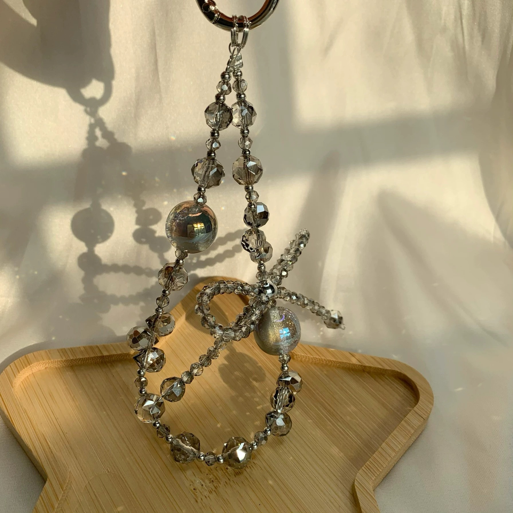 Pulsera cadena de teléfono móvil de pvc nuevo colgante de lazo de cristal de verano estilo japonés y coreano cordón de caja de teléfono móvil estilo muñeca al por mayor