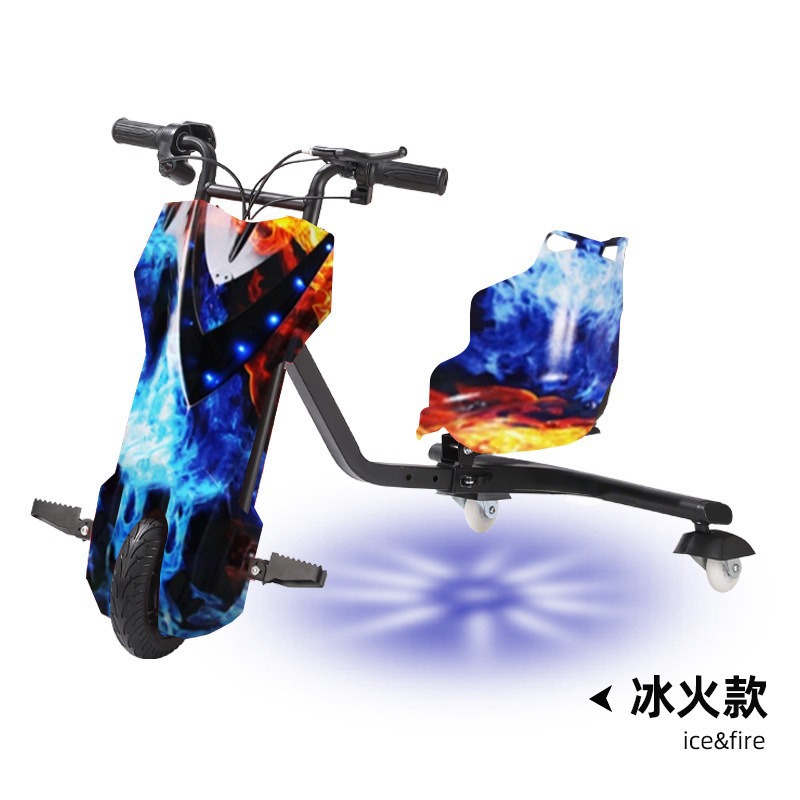 Vehículos eléctricos transfronterizos, bicicletas eléctricas de equilibrio para niños, venta al por mayor de bicicletas de drifting de tres ruedas, karts inteligentes con amortiguación de pedal