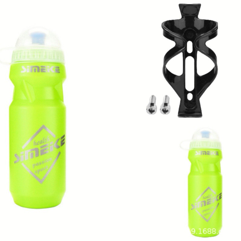 Deportes hervidor botella bicicleta de montaña con cubierta de polvo de plástico hervidor botella titular traje accesorios de equipo de equitación