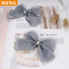 網紗蝴蝶結輔料絲帶ins少女頭飾網紅配飾禮品包裝飾髮飾毛絨玩具