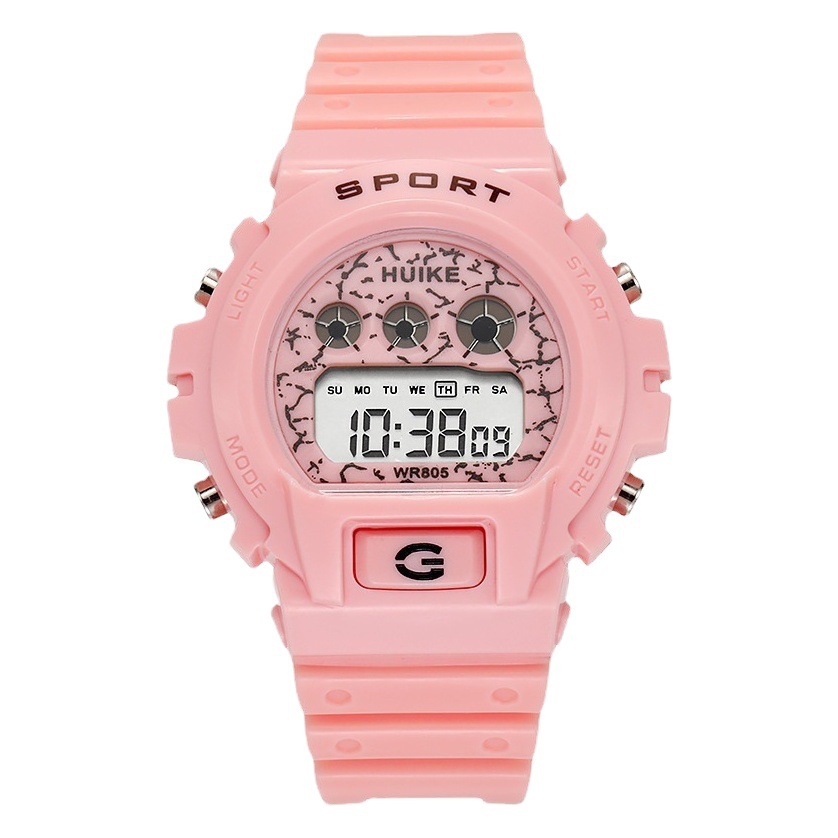 Estilo coreano ins estilo moda estudiante reloj electrónico multifunción deportes impermeable luminoso reloj electrónico para niños