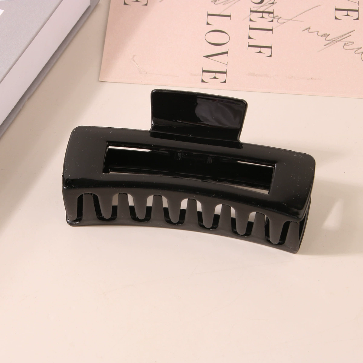(Cross-border trading), rectangular matte crab pin, big shark, hairgrip, Amazon, simple and elegant design