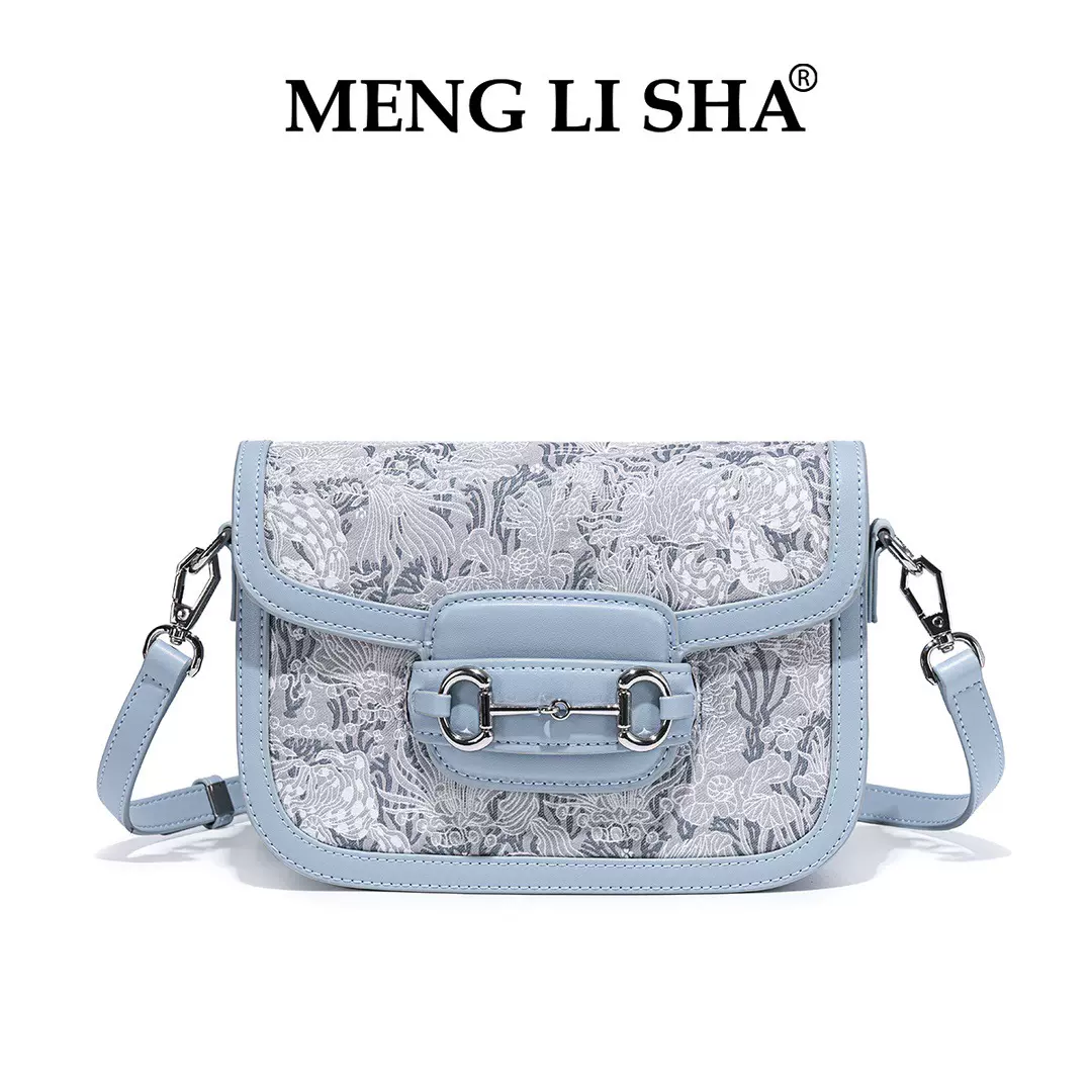 小众设高级感刺绣单肩腋下马鞍包女潮2025夏季新款休闲百搭手拎包