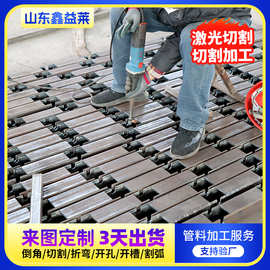 方管钢材零切激光切割加工100x100方形矩形铁管加厚立柱方通扁通