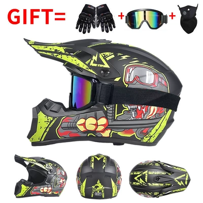 Motorcycle Safety Supplies – Go-Kart Downhill Bicycle Helmets - war-dog-exclusive-for-foreign-trade-includes-three-piece-set-of-gifts-s-55-56-head-circumference