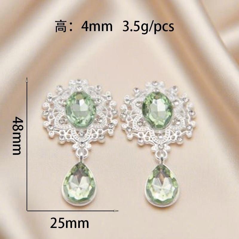 国境を越えた売れ筋 45*25 ミリメートル合金ラインストーンブローチ DIY リボンアクセサリー衣類手作りジュエリーアクセサリー直接バッチ