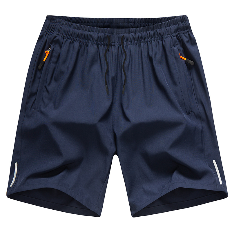 Men's shorts summer ice silk sports quick-drying pants loose 5 points big shorts outer wear beach casual middle pants wholesale