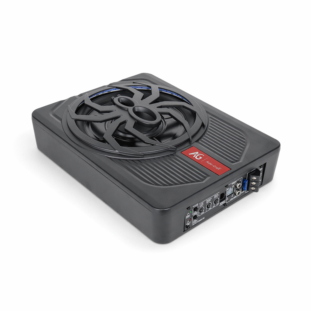 Car Audio Modified Spider 10inch Car Ultra-Thin Subwoofer with Blue Lights High-Power Active Audio