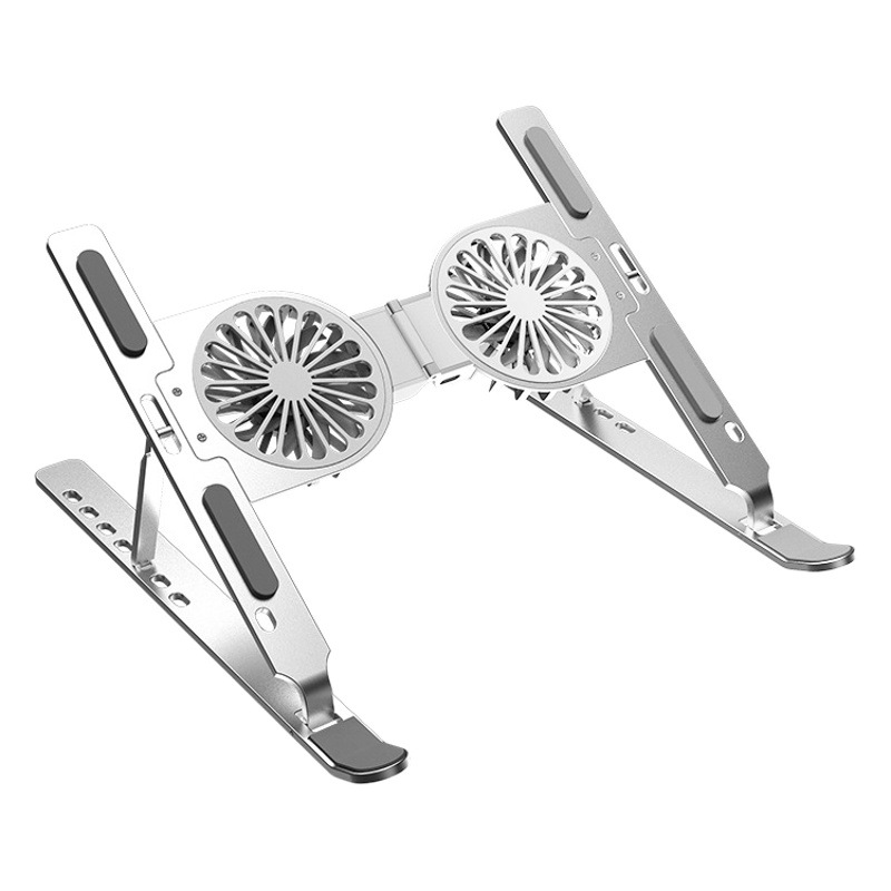 Yinying Soporte para computadora Ventilador Plegable Soporte para computadora Soporte para computadora portátil de aleación de Aluminio Enfriamiento de Refrigeración Notebook