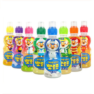 South Korea pororo Po Lele Beverage 235ml Whole Box Baolulu Fruit Flavor Beverage Baolulu Juice Beverage