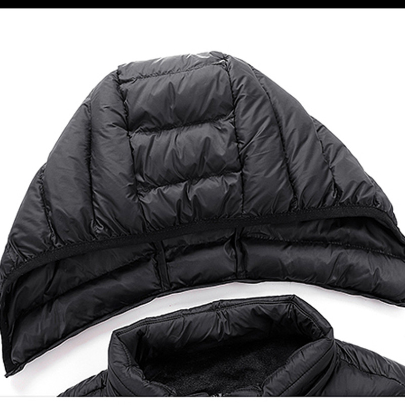 Transfronterizo inteligente chaleco caliente personalizado chaqueta de hombre caliente chaqueta de moda casual algodón caballo encapuchado logo impreso