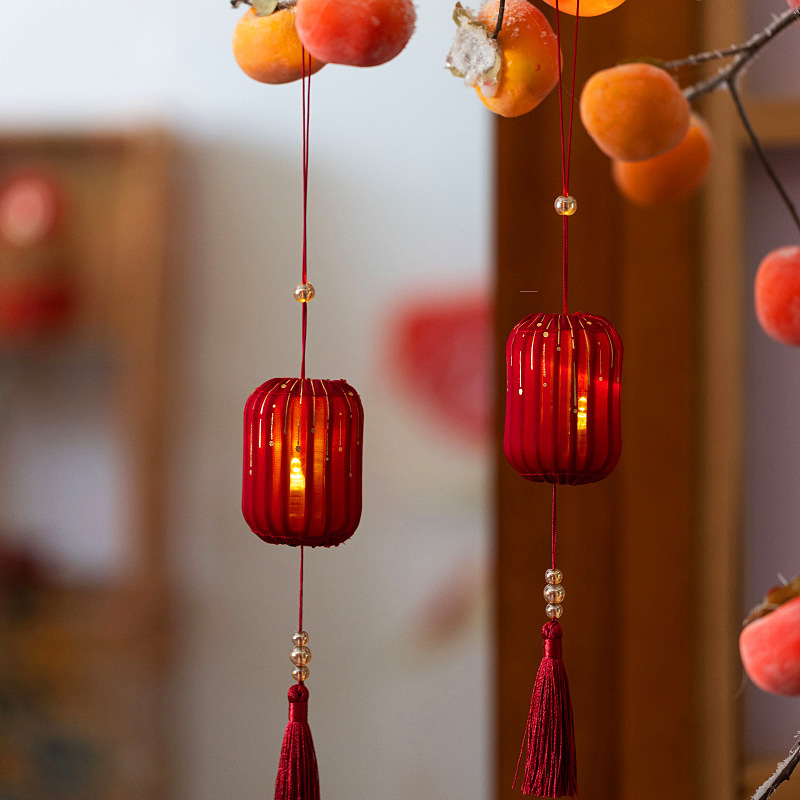 中秋节发光小灯笼挂饰树上中式国风喜庆绿植挂件门挂场景布置装饰|undefined