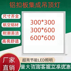 ハイライト集積フラットライト300x300x600アルミボタン板キッチントイレ30x30 × 60家庭用天井灯