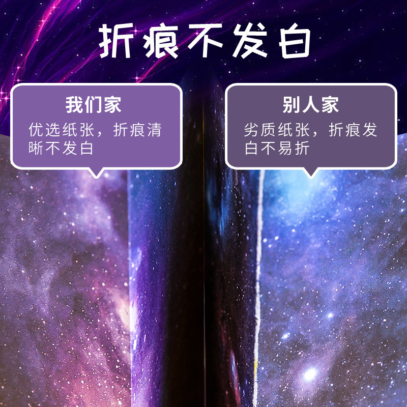 星空紙子供の十二星座折り紙両面折り紙正方形 diy 手作り紙ダンボールスペースカラー紙|undefined