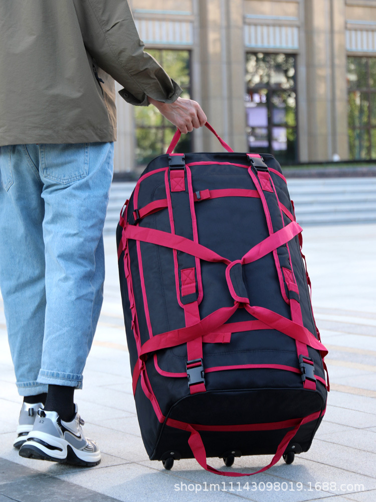 Bolsa de viaje multifuncional de ruedas supergran, ropa, colchón, bolsa de equipaje, bolsa de envío, bolsa de transporte de ruedas, bolsa de transporte de ruedas, bolsa de aire libre a prueba de agua