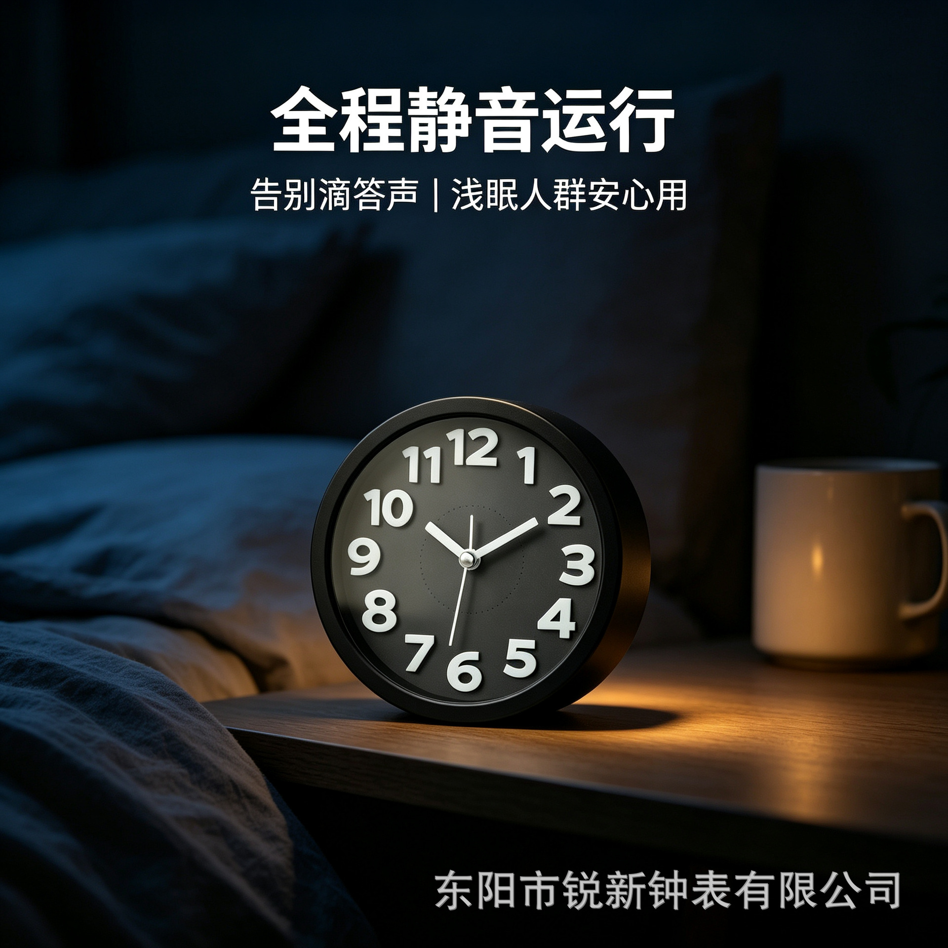 Directa de fábrica redonda tridimensional pequeño reloj de alarma estudiante reloj creativo moda simple reloj de alarma dormitorio decoración reloj image 3