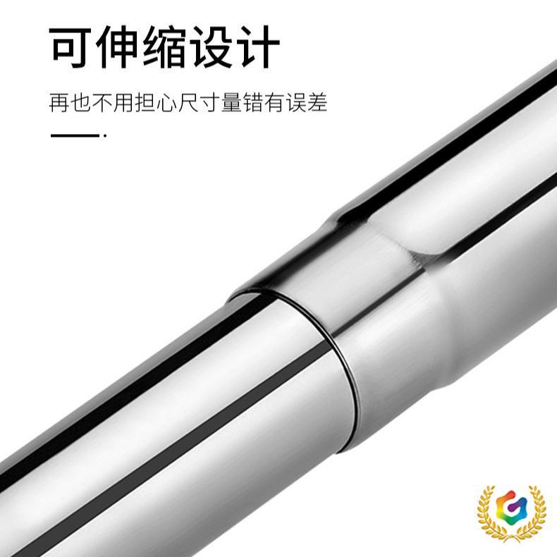 ✅ Wholesale Curved Rod L-Shaped Shower Curtain Rod, Extendable, No-Drill Stainless Steel Set for Bathroom, Restroom, School Shower
