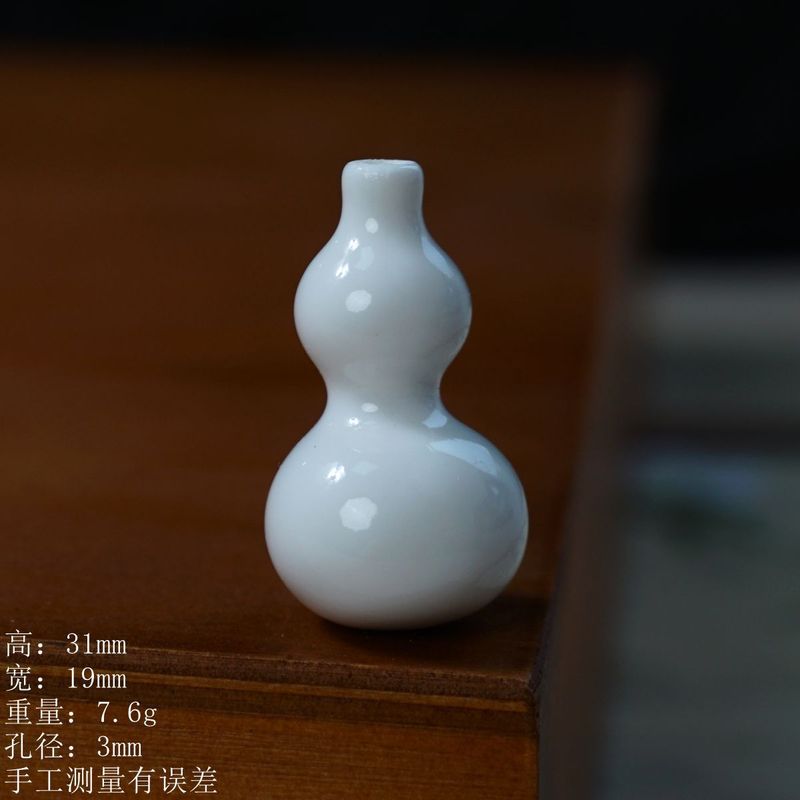 景德镇高温陶瓷多彩寓意小葫芦饰品配件创意手工diy配饰厂家直销|undefined