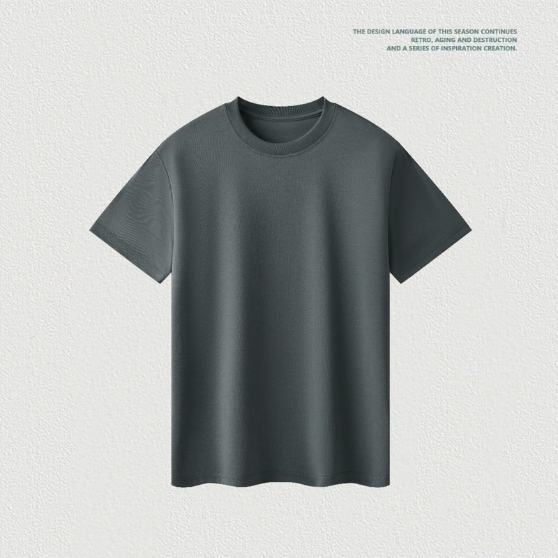 新商品 60番手ピマ綿混 無地 ラウンドネック Tシャツ 半袖 男女同型 SUPIMA コットン ホワイト Tシャツ 半袖|undefined