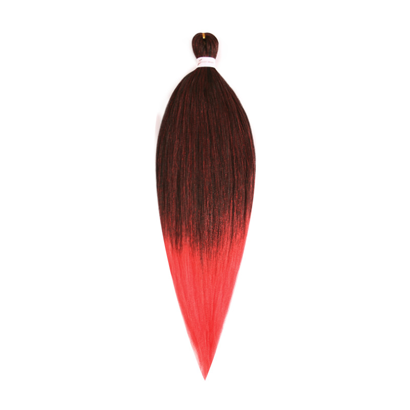 EZ Trenza PVC ignífugo a baja temperatura fibra multicolor flojo gran ganchillo de trenza fábrica de cabello recto un cabello