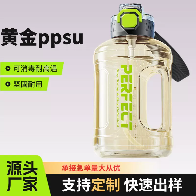 ppsu水杯大容量耐高温新款时尚简约吨吨桶高颜值吸管杯运动健身