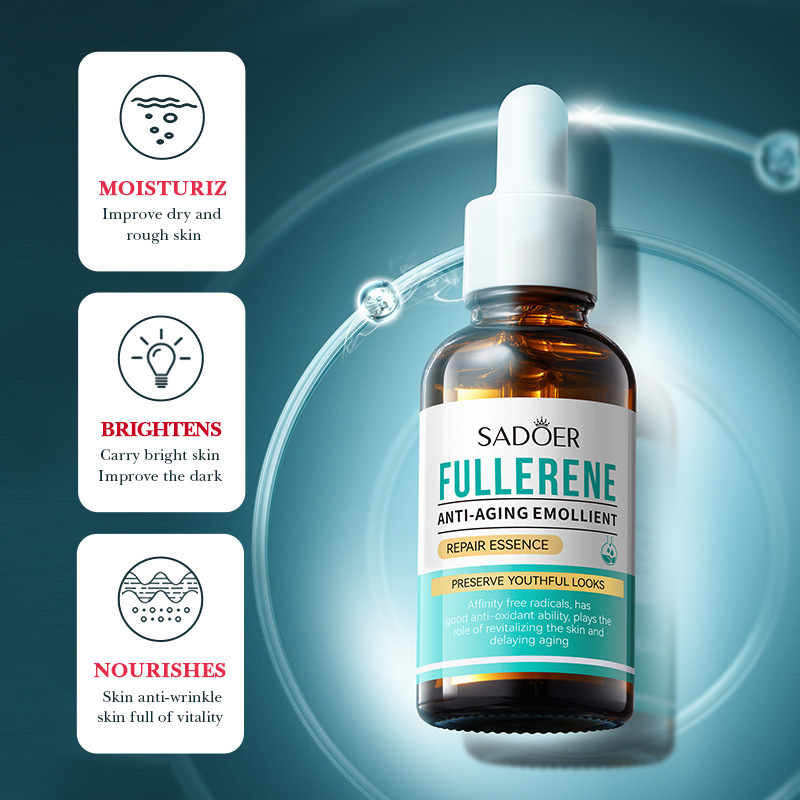 SADOER All Fullerene Moisturizing & Repairing Firming Small Brown Bottle Essence Liquid Packaging Produc_voghion.com