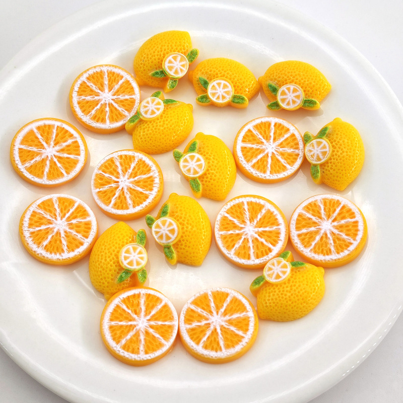 Simulated Lemon Slices Resin Accessories Cartoon DIY Cream Glue Hairpin Jewelry Ornaments Decorative Miniature Fruit Food Toys Simulated Lemon Slices Resin Accessories Cartoon DIY Cream Glue Hairpin Jewelry Ornaments Decorative Miniature Fruit Food Toys