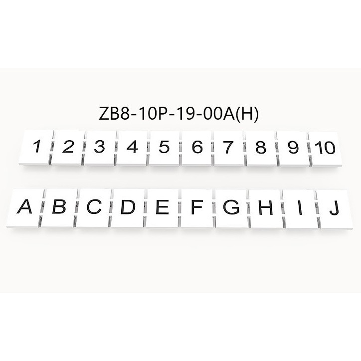 ZB8-10P 端子标记条 高松电子 白色标记号 橙色标记号