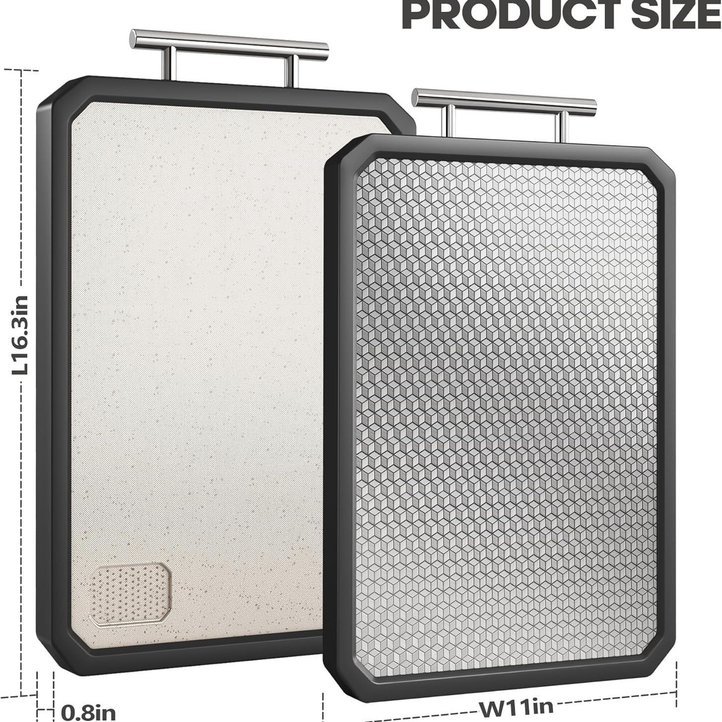 Amazon palma de trigo PP304 tablero de corte de acero inoxidable tablero de corte de verduras de acero inoxidable de grado alimenticio tablero de verduras de plástico