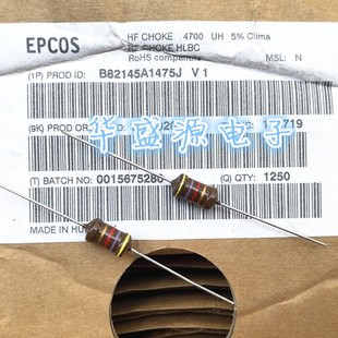 ȫ���M��ֱ��ɫ�h늸� B82145A1475J 1W 4700UH�S��ɫ�h���l늸�