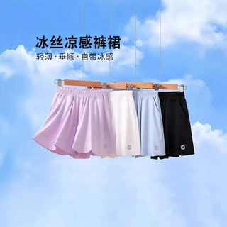 女童冰丝运动短裤外穿裤裙夏季儿童速干裤子薄款中大童网球裙裤