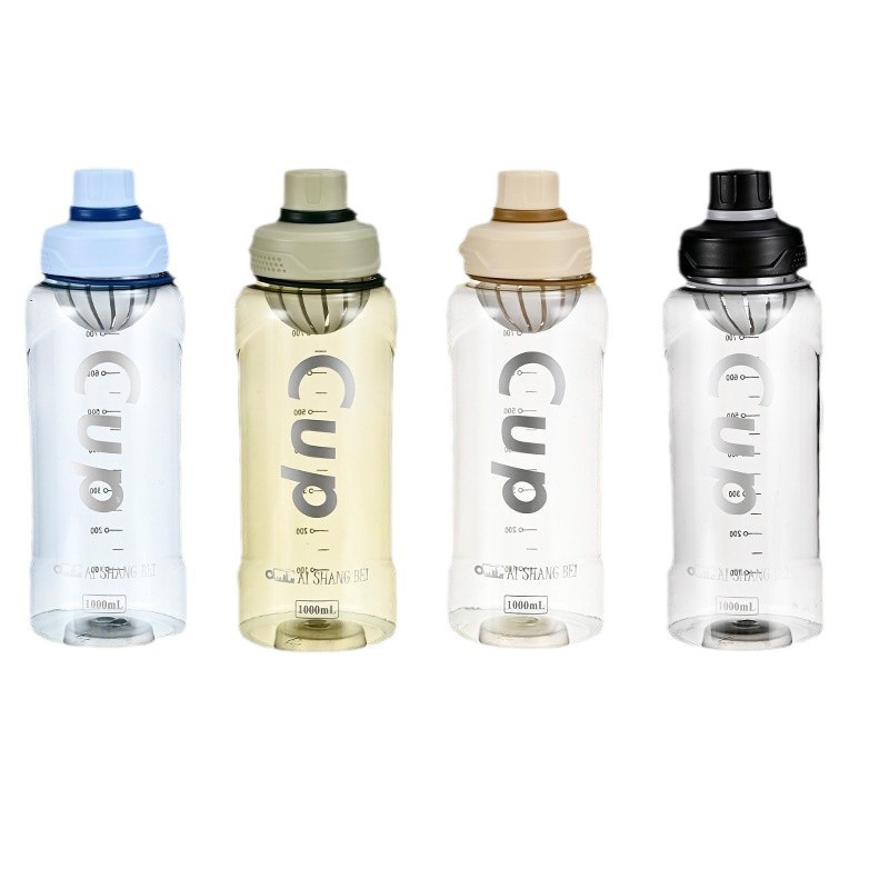 Deportes y acondicionamiento físico estudiantes masculinos y femeninos portátiles resistentes a altas temperaturas taza de agua de gran capacidad con té al aire libre para hacer té
