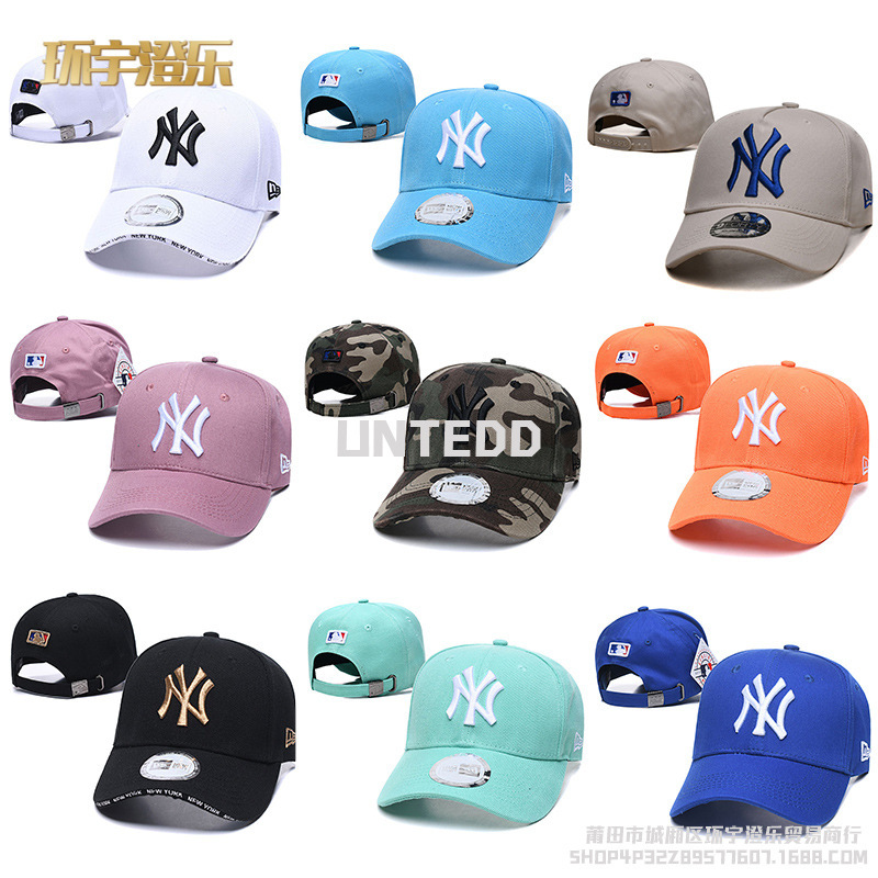 【MLB帽子经典】刺绣棒球帽硬顶NY洋基队2024街舞跨境调节鸭舌帽|undefined