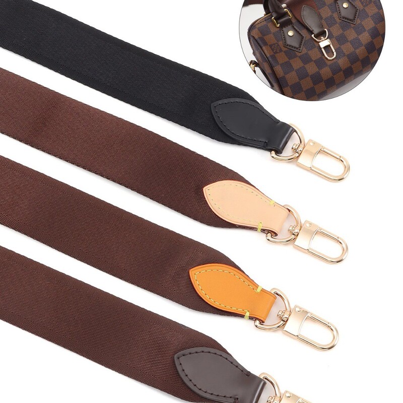 Suitable for Lv Bag Speedy Modified Presbyopic Canvas Wide Shoulder Strap Adjustable Crossbody Replacement Mahjong Bag Accessories