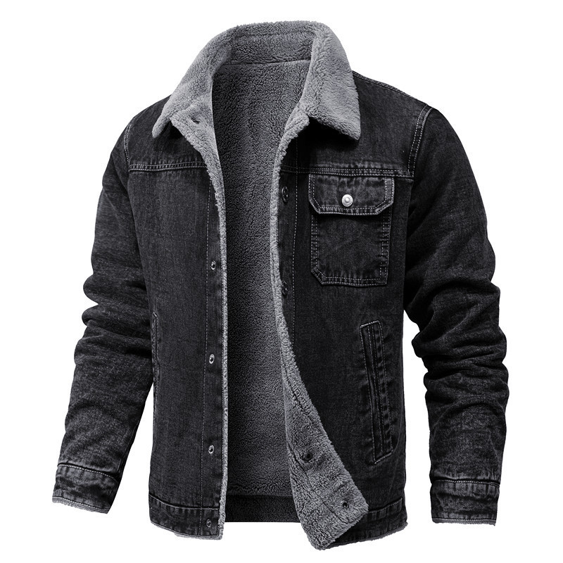 2025 Spring and Autumn New Men's Jackets Plus Velvet Cotton Workwear Casual Jackets Men's Jackets Factory Wholesale 2025 Spring and Autumn New Men's Jackets Plus Velvet Cotton Workwear Casual Jackets Men's Jackets Factory Wholesale