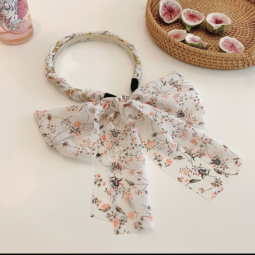 Xiangfei amantes de la tela accesorios para el cabello de alta apariencia de una sola pieza cinta de la diadema de perlas de Corea banda de pelo horquilla de hadas