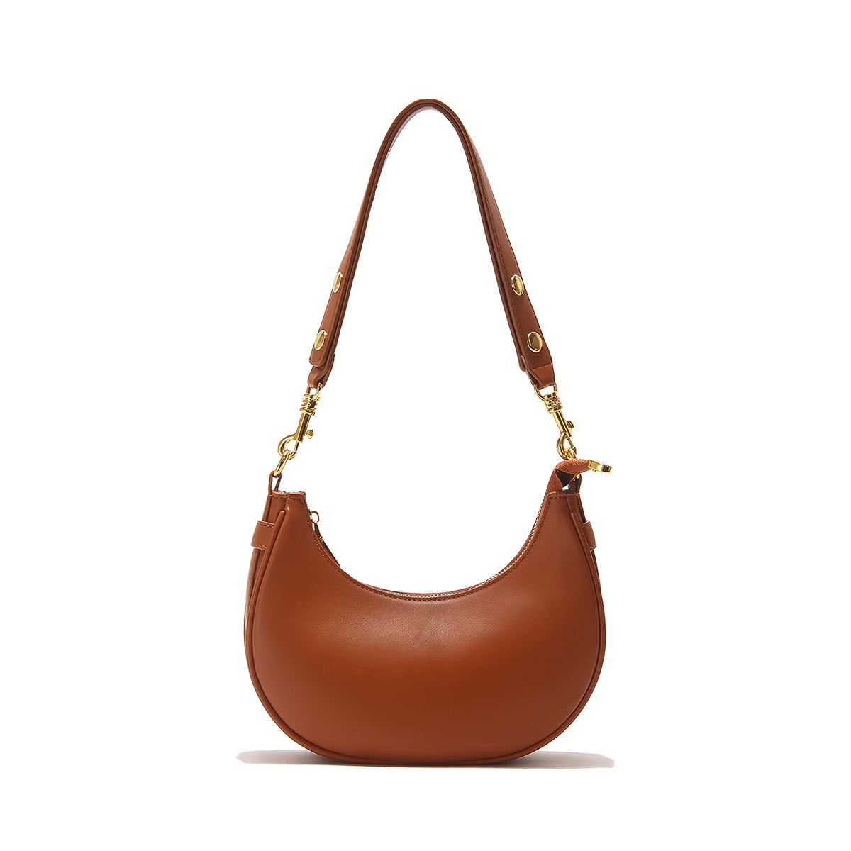 New French Niche Design Underarm Bag Luxury Soft Leather Shoulder Baguette Bag Spring Women's Handbag - Thumbnail 5