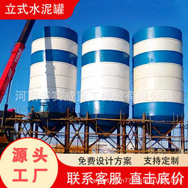 散装水泥仓50T粉煤灰80混凝土搅拌站100吨片状石灰料仓立式水泥罐