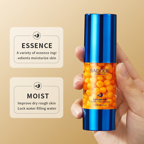 Cross-border foreign trade SADOER caviar hyaluronic acid luxury pearl essence cares for the skin, moisturizes and is gentle