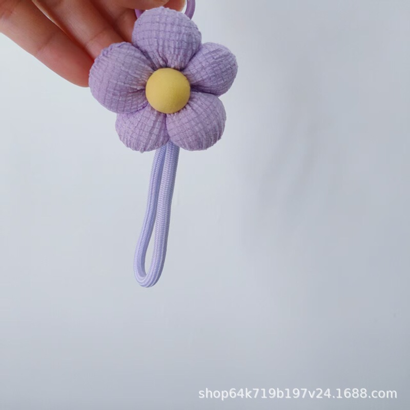批发手工编织花朵钥匙扣水杯包包挂饰小清新甜美风挂绳|undefined