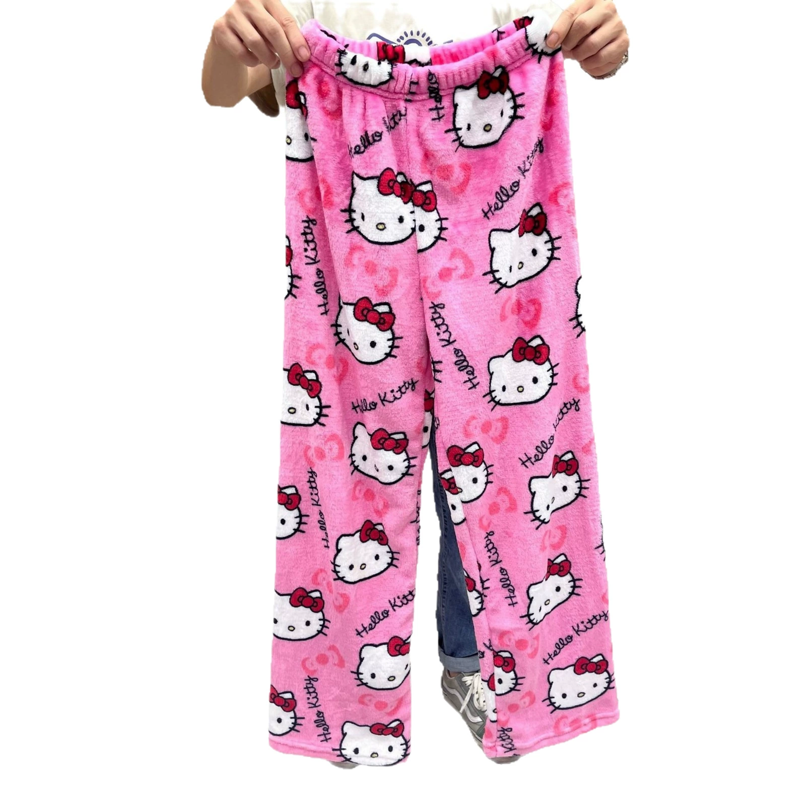 Милые пижамы с персонажами Sanrio, аниме, брюки Hello Kitty, разнообразные модели