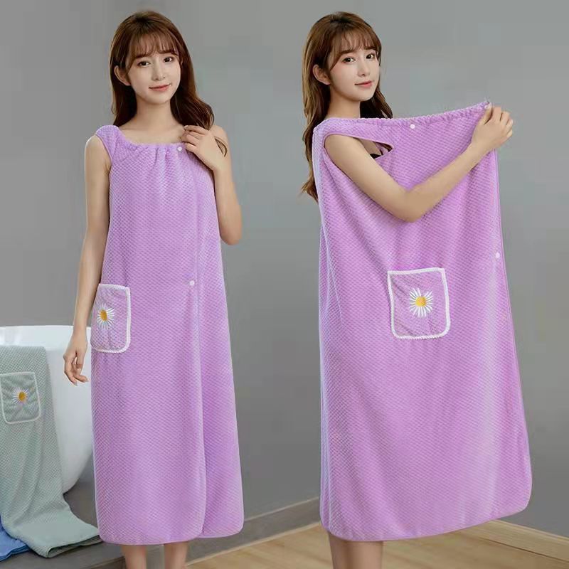 양조 목욕 타월 목욕 타월 착용 및 포장 성인 목욕 가운 홈 옷 머리 없음 순수한 면보다 부드러운 색상 없음