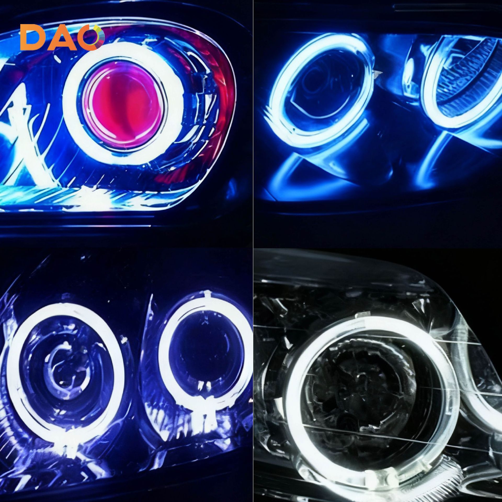 CCFL Ángel ojo E46 E39 E38 tubo de cátodo frío Ángel ojo coche luz LED faro Ángel ojo apertura