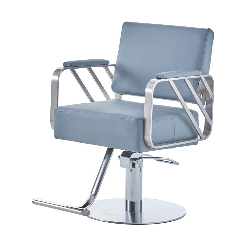 Fábrica directa barbería silla salón de peluquería silla de corte de pelo elevador red silla de acero inoxidable corte de pelo