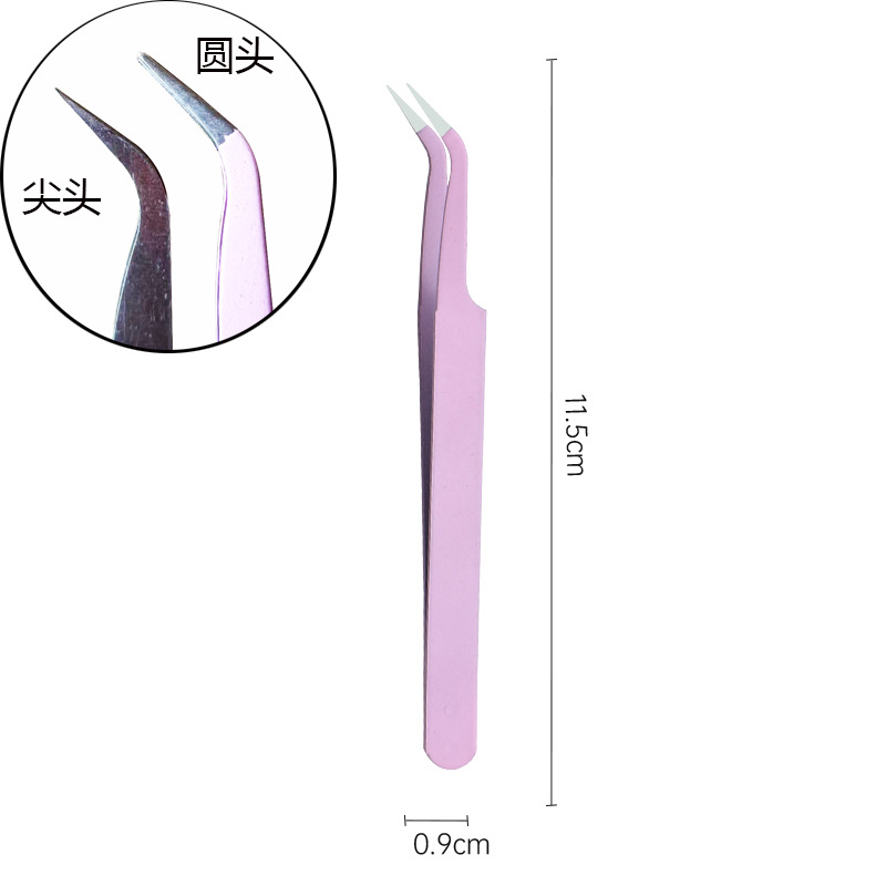 Pinzas de manicura de doble cabeza multifuncional con silicona pinzas de cabeza recta herramientas de manicura de aleación herramientas de abrazadera especial para manicuristas