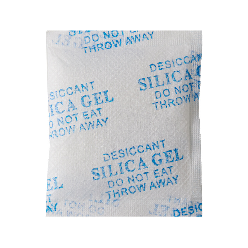 Desecante de silicona en inglés de tela no tejida, perlas de silicona a prueba de humedad, especificaciones de material múltiple, desecante a prueba de humedad
