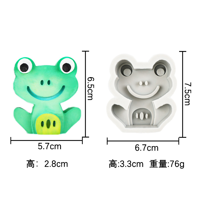 Nuevo dinosaurio de la historieta jirafa y otros modelado silicona animal aromaterapia cristal gota plástico juguete molde vela